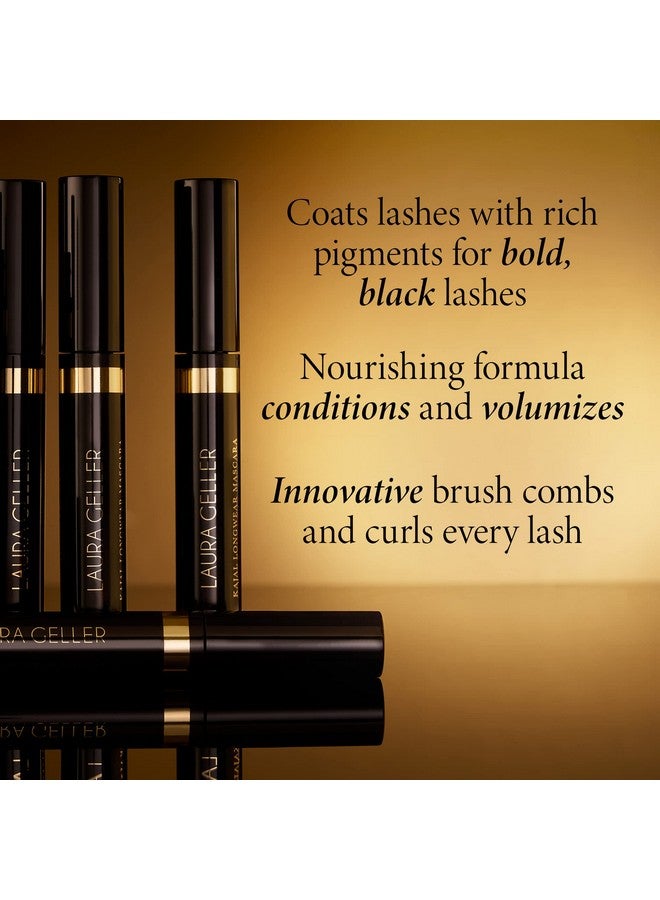 LAURA GELLER NEW YORK LAURA GELLER NEW YORK Kajal Longwear Mascara - Lengthening, Defining, Curling, Buildable Formula Eye Makeup - Innovative Curling Brush - 1 count  - Image 2