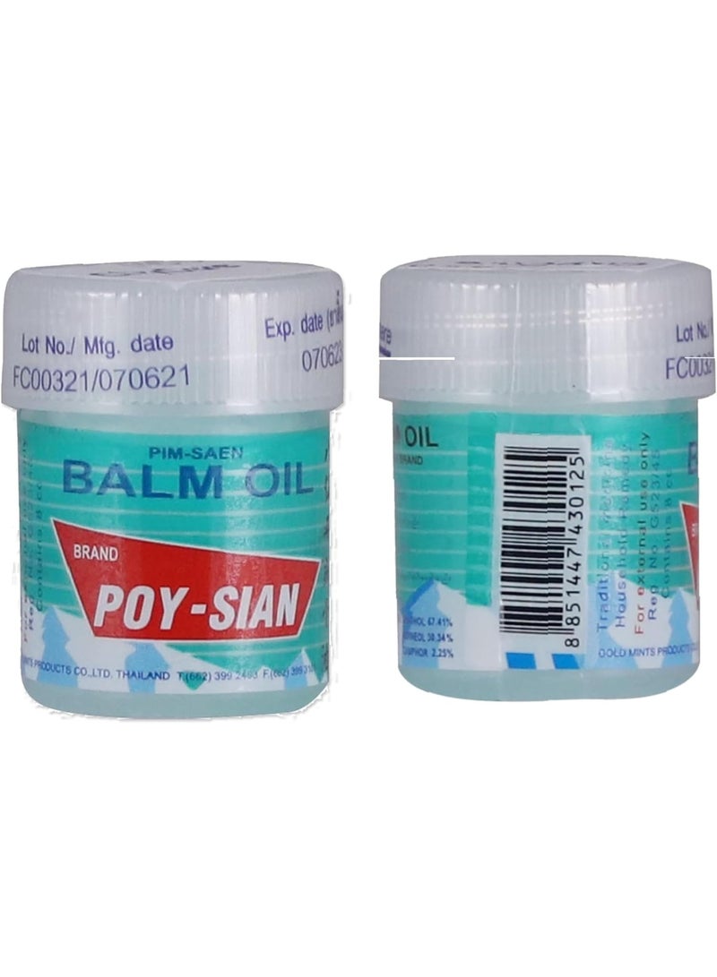 بو_سيان مستنشق أنفي من القطن POY-SIAN Thai Pim-Saen 8 مل (عبوة من 3 قطع) - Image 4