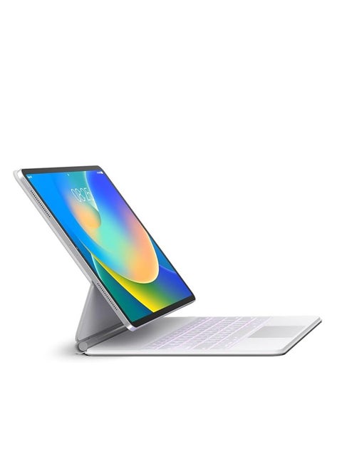 Arabic and English bilingual keyboard Keyboard Case for iPad Air 13 (M3 2025 / M2 2024) and iPad Pro 12.9 inch 6th / 5th / 4th / 3rd Generation – Magic-Style Magnetic Keyboard Case with Multi-Touch Trackpad – Floating Cantilever Stand