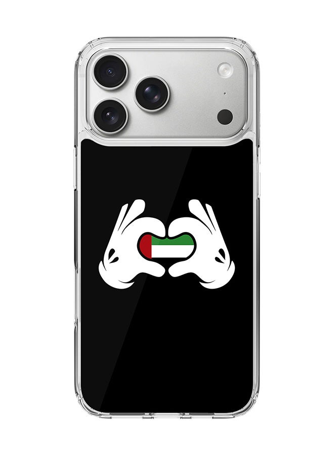 Stylizedd Classic Clear MagSafe Case for iPhone 17 Pro Max , Hybrid Soft Case Flexible Edges Anti Drop TPU PC Gel Thin Transparent Cover [ Designed for iPhone 17 Pro Max ] - Emarati Love