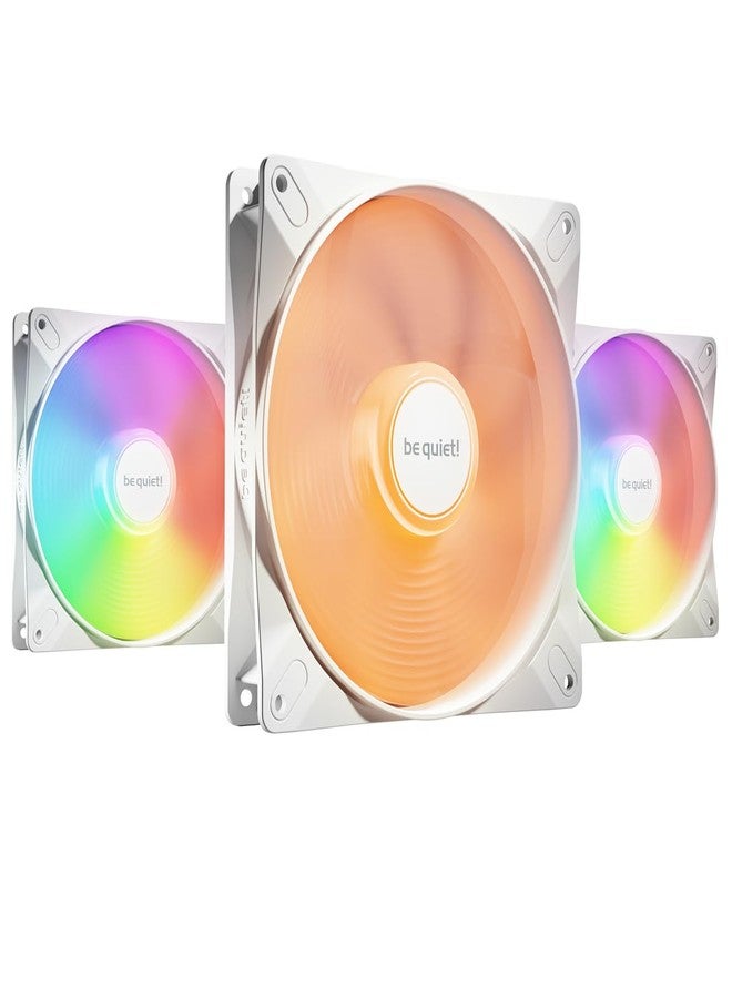 be quiet! Light Wings LX 140mm PWM PC Case Fan | White | Triple-Pack | BL128 - Image 1