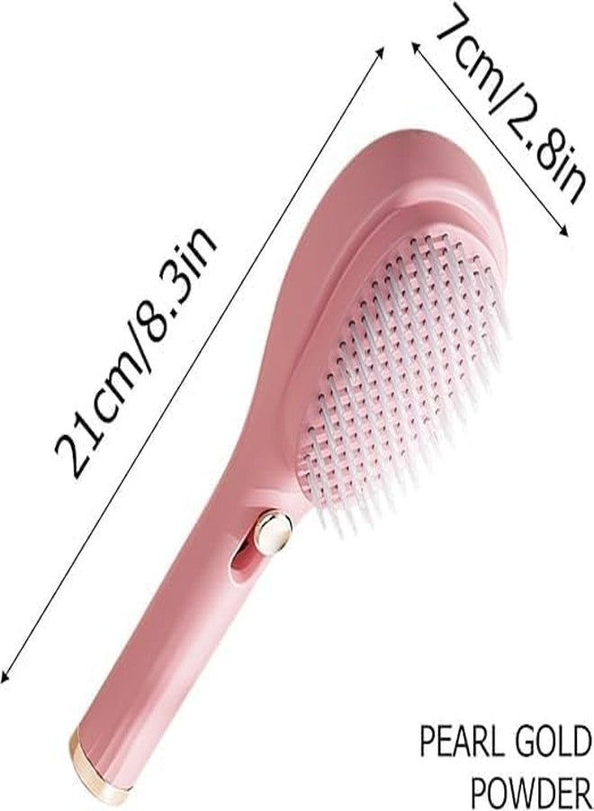 ATOOZED Big Size Self-Cleaning Hairbrush | 2-in-1 Telescopic Comb with One-Click Cleaning | Easy Hair Removal, Detangling & Grooming Brush | One-Pull Clean Hair Comb for Men, Women & Kids - Multicolour - Image 4