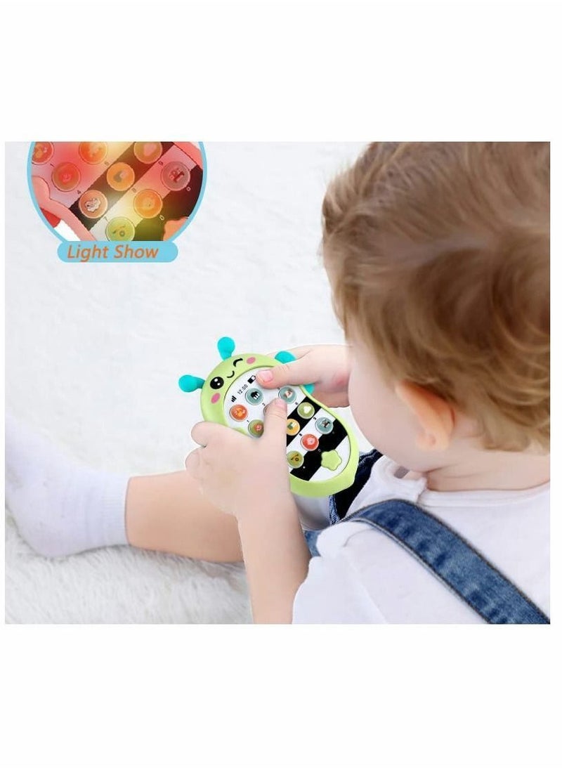 Y&D - Baby Cell Phone Toys, Multi-function Mode Children's Early Education Music Mobile Phone, Teething Toy for Babies, Enlightenment Simulation with Light and Sound - Image 1