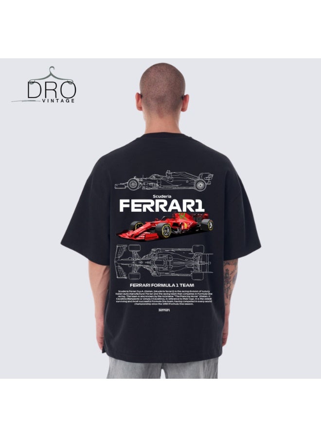 DRO Vintage Premium Ferrari Formula 1 T-shirt – Scuderia F1 Fan Edition | DRO Vintage  - Image 2