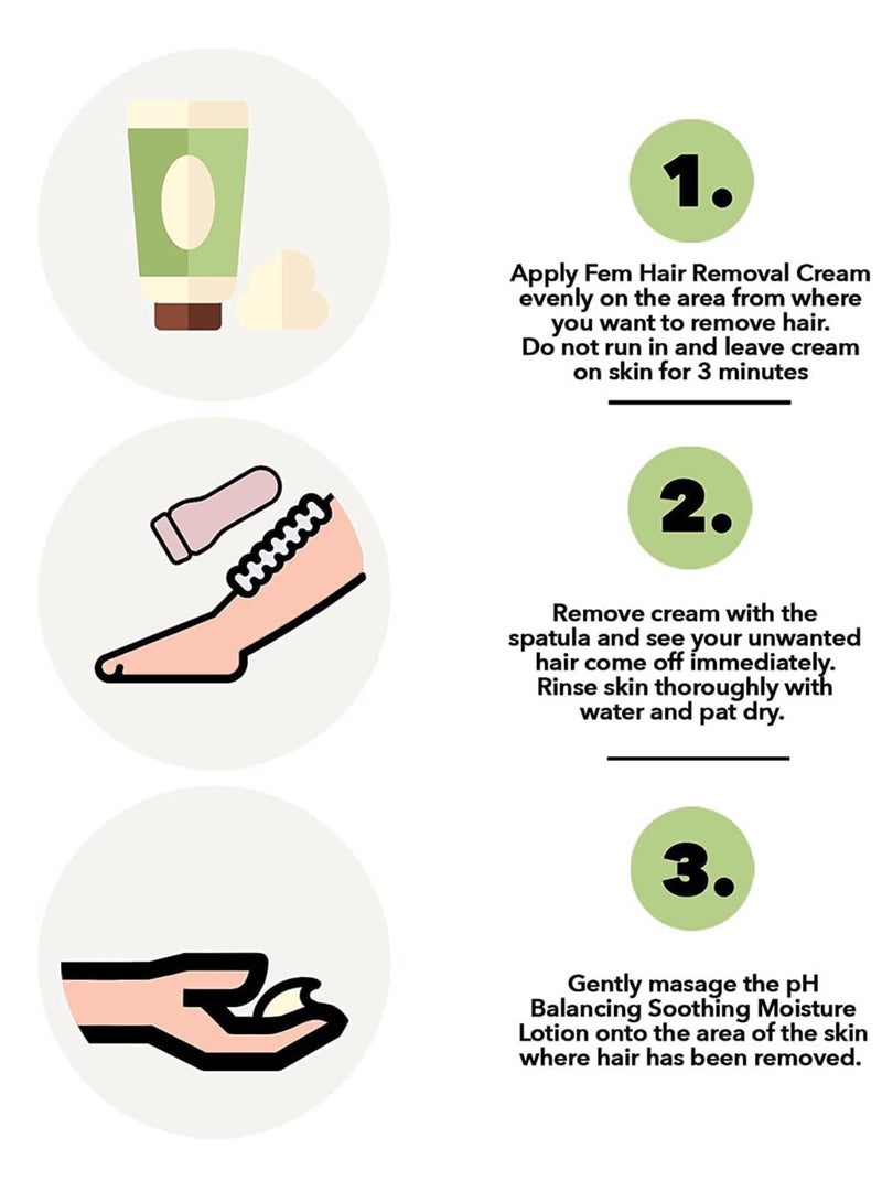 fem 2 Pcs Aloe Skin Softening Hair Removal Cream 120g - Image 3