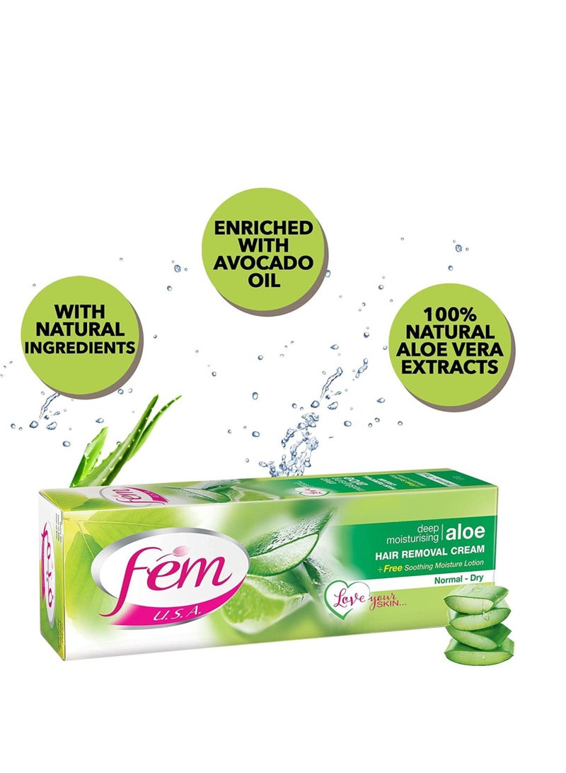 fem 2 Pcs Aloe Skin Softening Hair Removal Cream 120g - Image 5