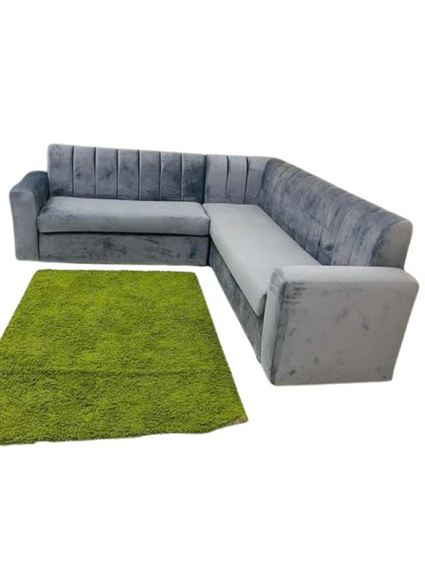 Maharat Furniture - Grey L-Shape Sofa Set - Stylish and Comfortable