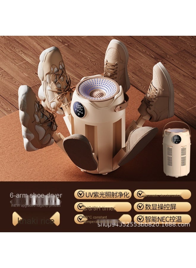 Portable Foldable Shoe Dryer with Timer, Constant Temperature, Deodorizing and Moisture Removal – Dual V Shoe Drying Technology