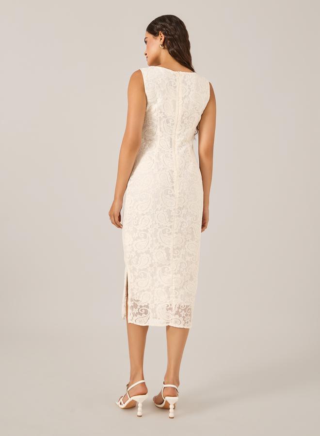 Styli Lace Midi Dress - Image 5