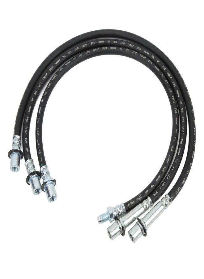 3pcs Extended Brake Line Kit Rear Front Rubber Replacement for Hilux LN106R LN46 RN46 YN65R - Image 5