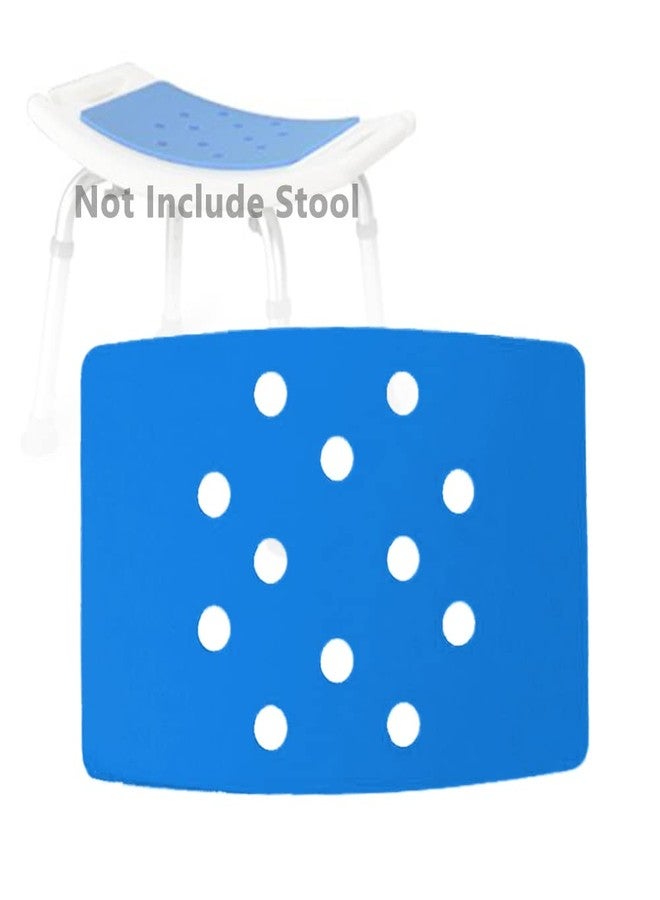 MESINURS Shower Chair Cushion Cover, Non-Slip EVA Foam Bath Chair Seat Mat, Waterproof Soft Comfort Pad with Adhesive Backing for Shower Stool/Bench, (Stool Not Included) - Image 1