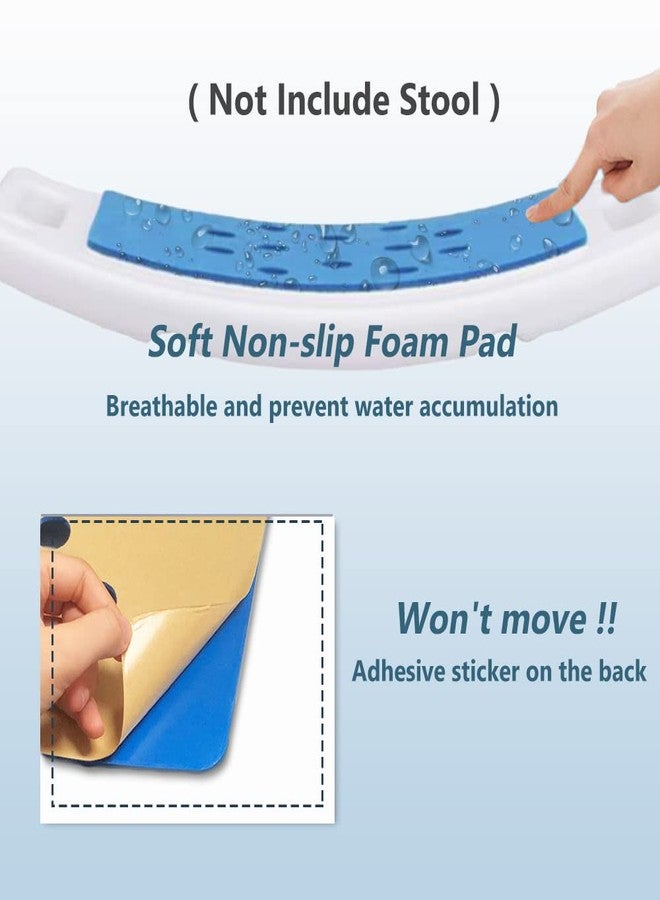 MESINURS Shower Chair Cushion Cover, Non-Slip EVA Foam Bath Chair Seat Mat, Waterproof Soft Comfort Pad with Adhesive Backing for Shower Stool/Bench, (Stool Not Included) - Image 3