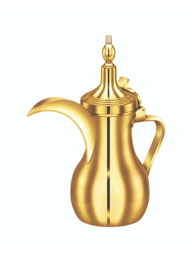 بوهارا دلة استانلس ستيل هندي ذهبي سعة 48 أونص