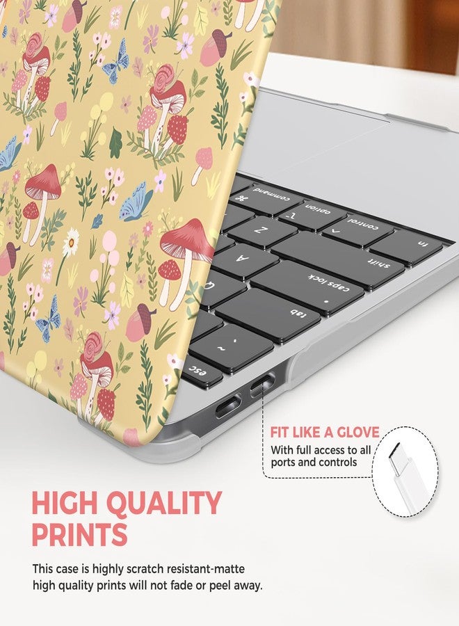 iCasso for MacBook Air 13 inch Case 2021 2020 2019 2018 Release A2337 M1 A2179 A1932, Flower Hard Shell Protective Case for MacBook Air 13.3 inch + Keyboard Cover + Screen Film, Pink - Image 4