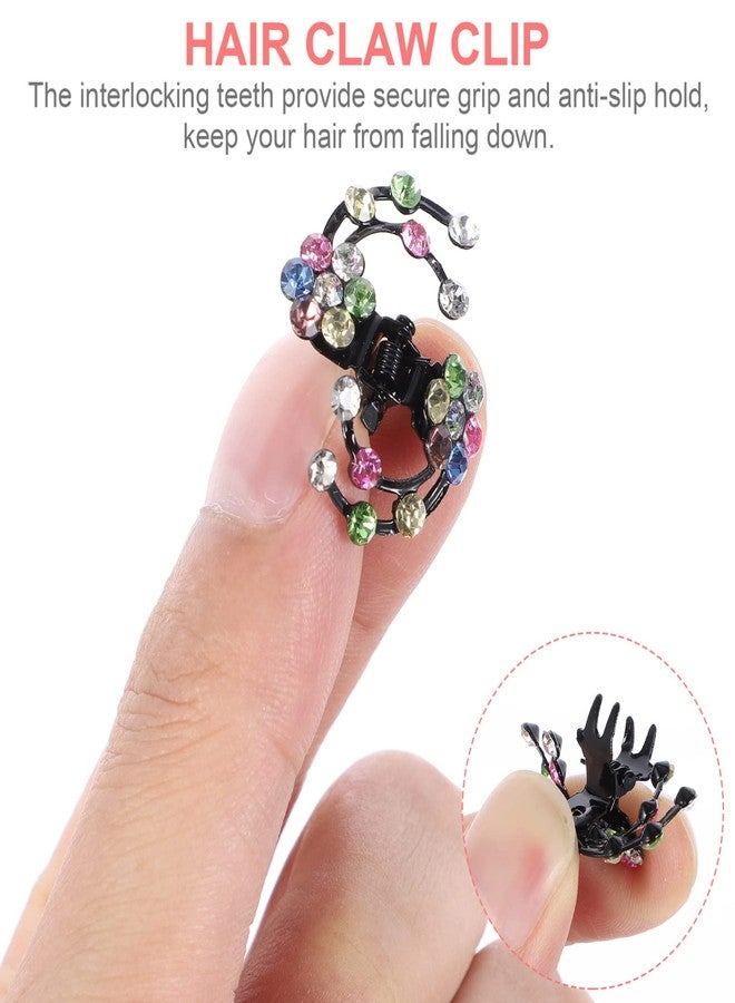 كالوري مجموعة دبابيس شعر صغيرة مرصعة بأحجار الراين من كالوري، 6 قطع، بتصميم زهرة البرقوق، إكسسوارات شعر أنيقة للنساء والفتيات، مثالية لحفلات الزفاف والمناسبات الخاصة، خفيفة الوزن ومريحة. - Image 4