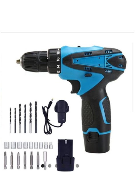 12V Chargeable Electric Drill (Lithium battery, Rechargeable) Electric Screwdriver Screw driver