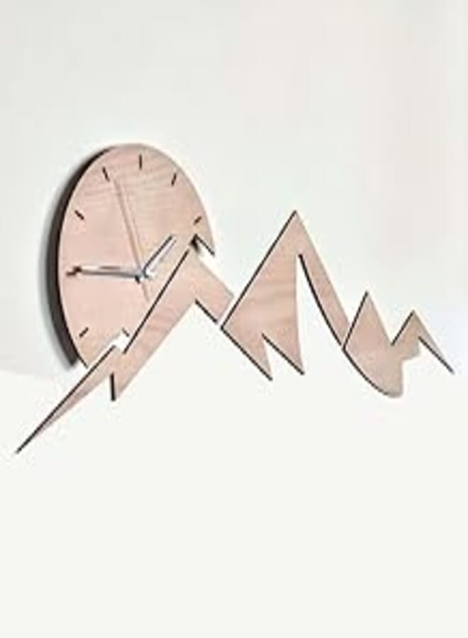 Large Mountain Wall Clock 40 cm