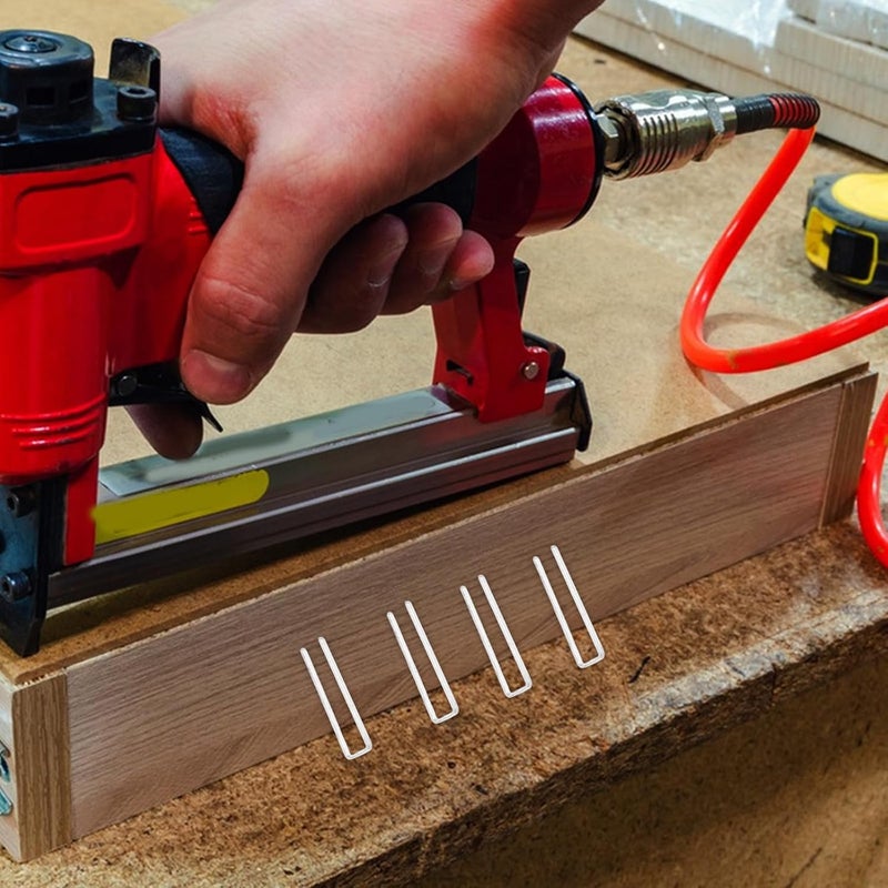 INOOMP Heavy Duty U-Shaped Metal Staples for Power Nailers and Pin Nailers, 422j Standard Staples 5000pcs Box, Suitable for Wood Furniture, Carpentry, and DIY Construction Projects - Image 5