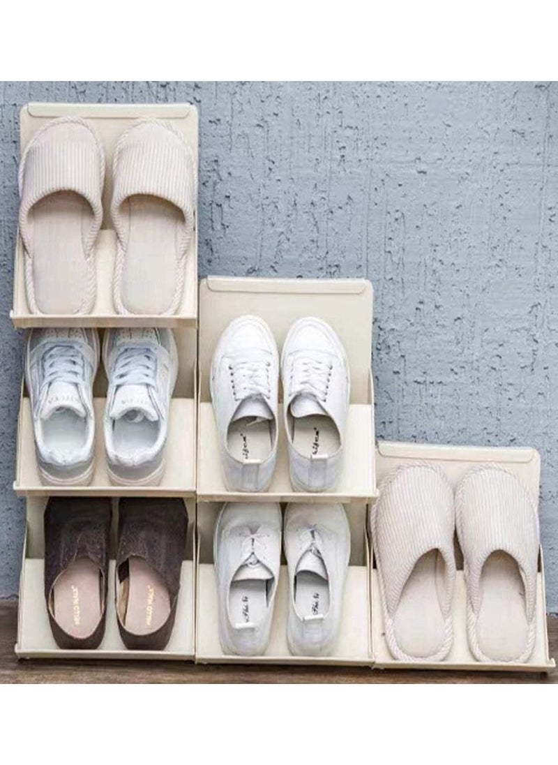 Swift 3 Layer Shoe Rack Storage, Multi Layer Shoes Organizer Hold up to 6 Pairs of Shoe for Doorway Corridor  - Image 4