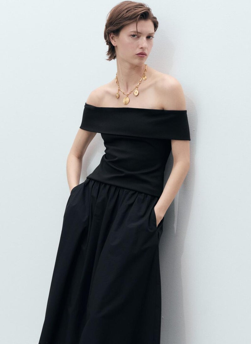 MANGO Cotton Skirt With Embroidered Hem  - Image 3