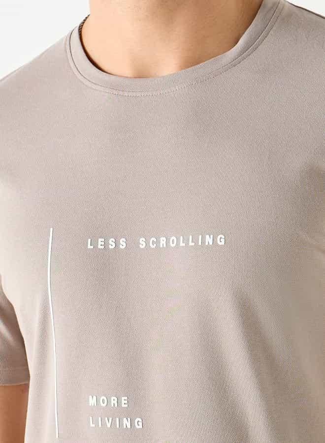 ايكونيك تيشيرت بياقة ضيقة وأكمام قصيرة وطبعات شعار من آيكونيك - Image 4