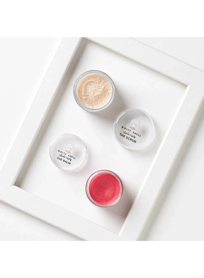 وايت شيل مقشر الشفاه بالفانيليا 30 مل وبلسم الشفاه أكر فاسي 20 مل - Image 2