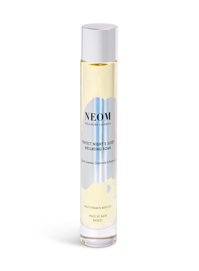NEOM- Wellbeing Soak Bath Oil, 100ml (Perfect Night's Sleep) | Lavender, Chamomile & Patchouli | Rosehip, Almond & Coconut Oil