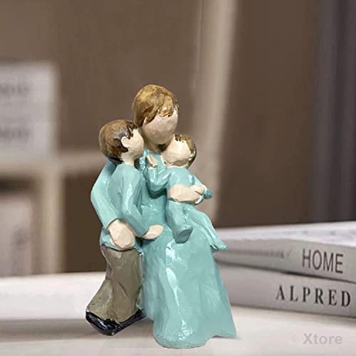 Xtore® Beautiful Hand Painted Medium Size Resin Miother and Child Statue (Pack of 1, Multicolor) - Image 3