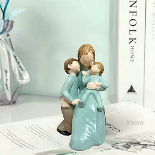 Xtore® Beautiful Hand Painted Medium Size Resin Miother and Child Statue (Pack of 1, Multicolor) - Image 5