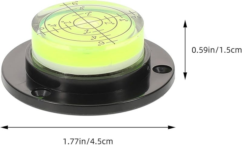 مقياس مستوى الفقاعة الأفقية المصغر مع قارورة أسطوانية للبناء والتركيب المنزلي - Image 3