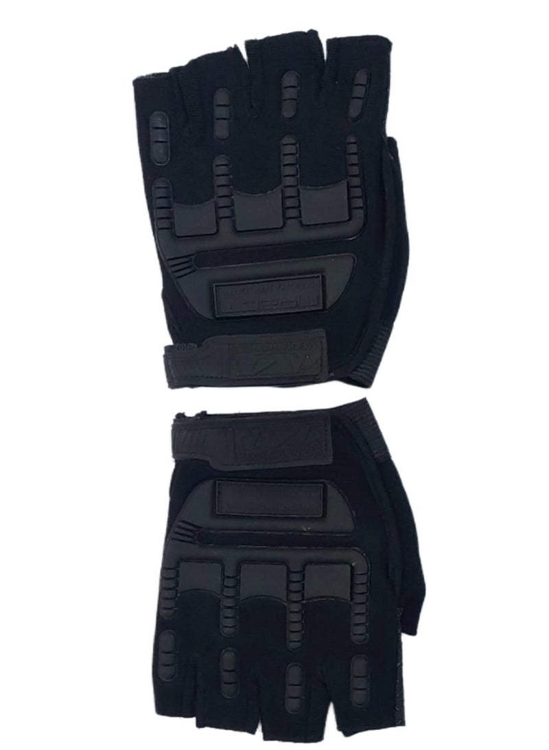 Half finger gloves for gym and motorcycle riding - Image 3
