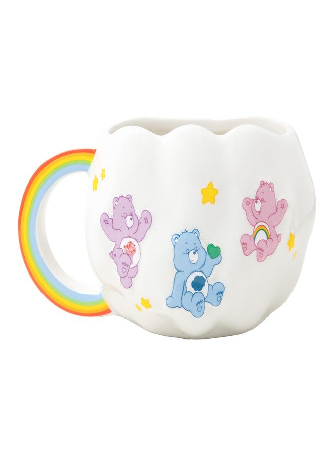 Paladone Care Bears Cloud Shaped Mug with Rainbow Handle - Officially Licensed 450ml Ceramic Coffee Cup for Hot Drinks, Tea, Hot Chocolate - Cute Collectible for Retro Pop Culture Fans - Image 1