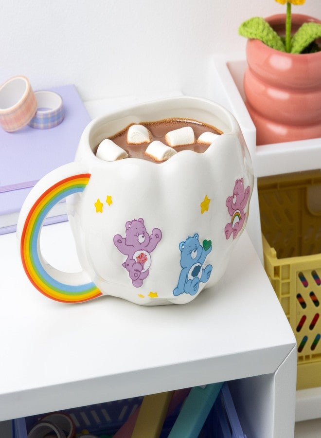 Paladone Care Bears Cloud Shaped Mug with Rainbow Handle - Officially Licensed 450ml Ceramic Coffee Cup for Hot Drinks, Tea, Hot Chocolate - Cute Collectible for Retro Pop Culture Fans - Image 3