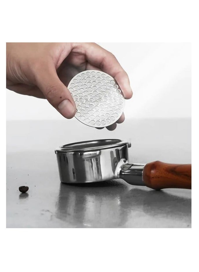 Liying 2Pcs 51mm Espresso Puck Screen - Food-grade 316 Stainless Steel Espresso Filter - 0.8mm Thickness - Reusable Espresso Screen Filter Mesh for Espresso Portafilter  - Image 2