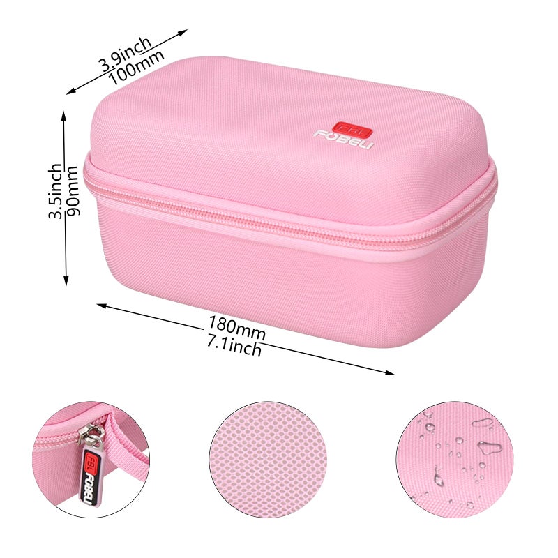 FBLFOBELI Hard Travel Case for NuFACE Mini/MINI+ Starter Kit, Hunvva EP-300 Mini Microcurrent Facial Device (Case Only) (Pink) - Image 5