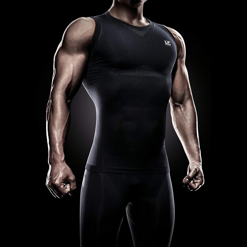 LP Support 234Z Waist Support Compression Top - Black - Image 4