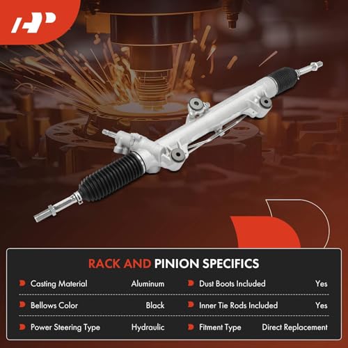 A-Premium - Hydraulic Power Steering Rack and Pinion Compatible with Toyota Land Cruiser 2008-2019 5.7L & Lexus LX570 2008-2019 5.7L, Automatic Transmission Only, Replace# 4420060170 - Image 4