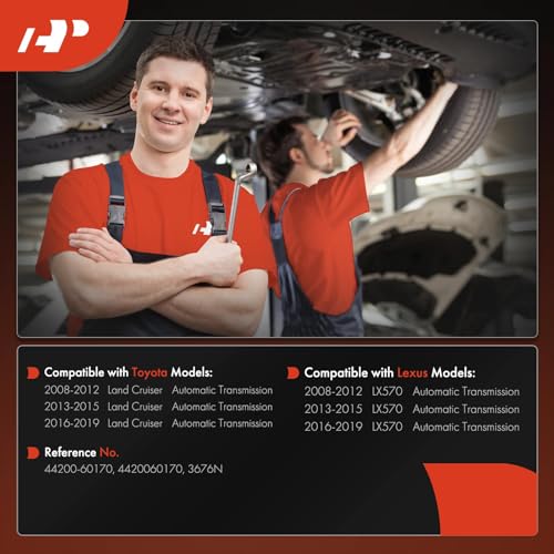 A-Premium - Hydraulic Power Steering Rack and Pinion Compatible with Toyota Land Cruiser 2008-2019 5.7L & Lexus LX570 2008-2019 5.7L, Automatic Transmission Only, Replace# 4420060170 - Image 2