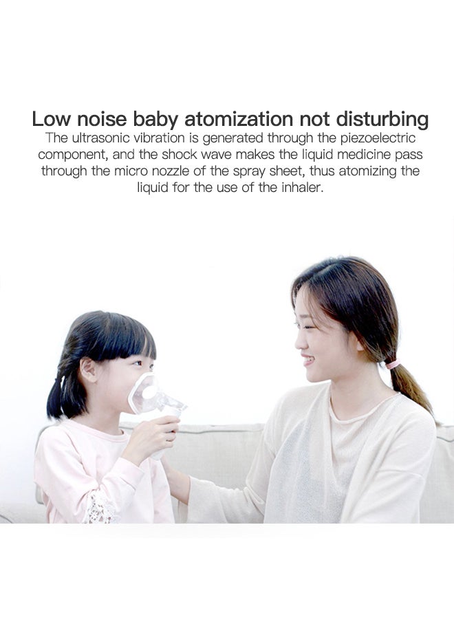 Sharpdo Ultrasonic Portable Nebulizer, USB Portable Nebulizer with Mouthpiece, Nebulizer Machine for Adults & Kids with Auto Clean, Travel, Home, Daily use  - Image 5