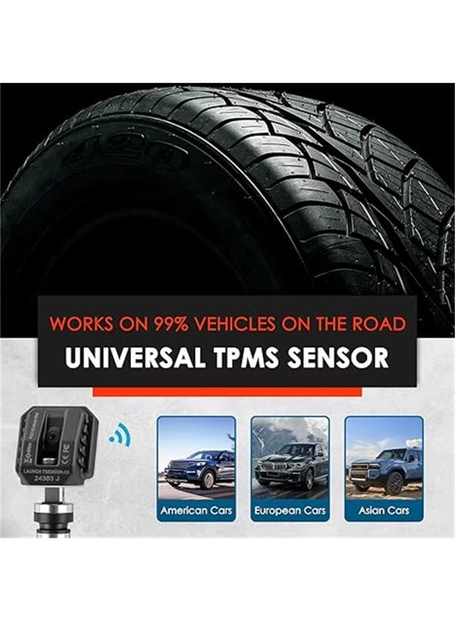 Launch Tech USA X431 TPMS Sensor tsensor-05 Dual Frequency 315MHz/433MHz Screw-in Adjustable Angle Metal Valve Tire Pressure Monitor System Programmable RF Sensor Replace OE-Sensor - Image 5