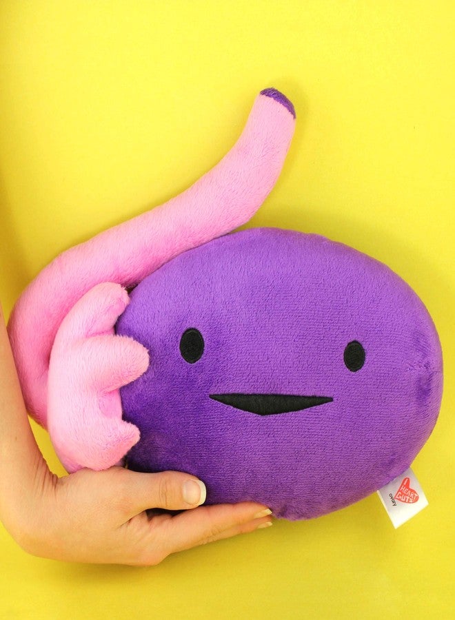 I Heart Guts Ovary Plush - OVA Achiever! - 10" Ovarian Cancer IVF Gift Stuffed Toy | Gift for PCOS, Ovarian Cancer Support, IVF, Ovulation Surgery, Egg Retrieval, TTC - Image 4