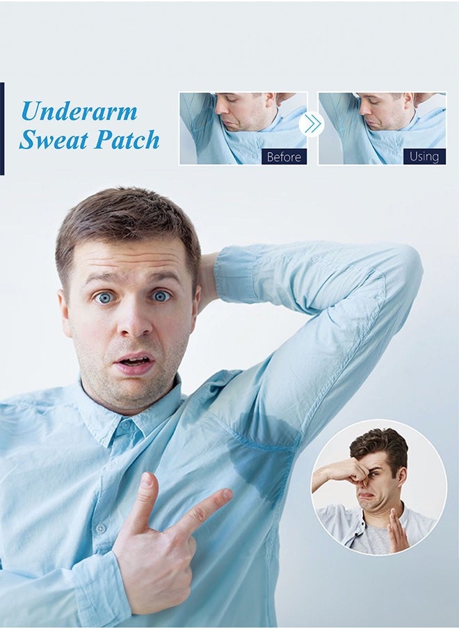 Generic - Armpit Sweat Pads - Underarm Sweat Pads | 12 Sweat Pads For Women And Men, Comfortable Thin Perspiration Absorbing Sweat Patches For Under Arms Non Visible Non Sweat Adhesive Armpit Protection - Image 1