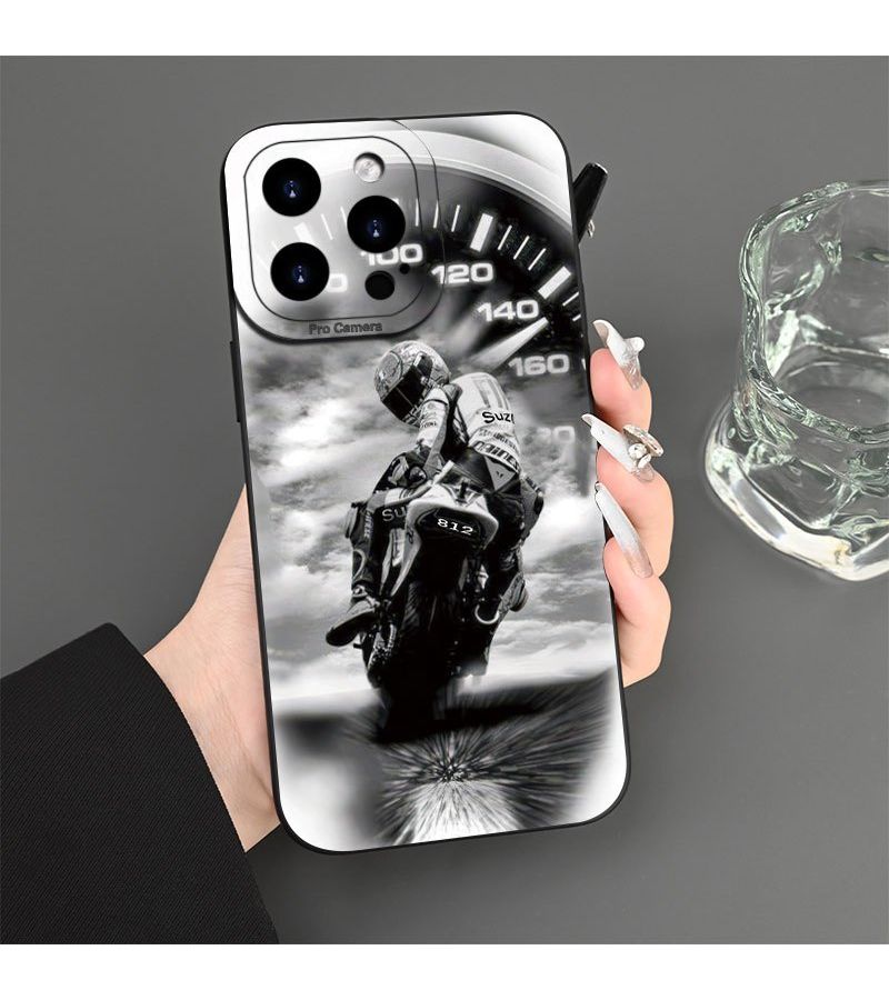 غلاف هاتف أسود غير لامع من مادة TPU لأجهزة iPhone X و XS بتصميم عداد سرعة غير قابل للانزلاق - Image 5