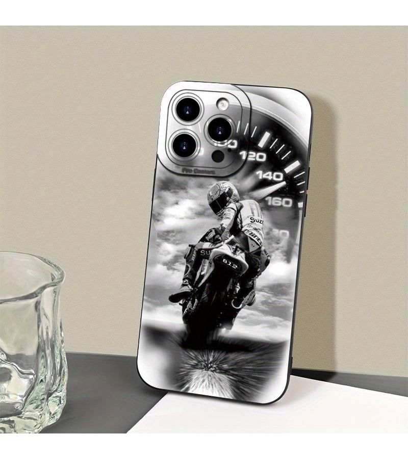 غلاف هاتف أسود غير لامع من مادة TPU لأجهزة iPhone X و XS بتصميم عداد سرعة غير قابل للانزلاق - Image 3