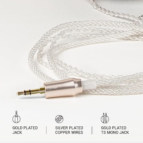 Meze Audio Mono 3.5mm Silver-Plated Headphone Cable - 3.9ft. - Image 3