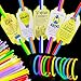MiniInflat 50 Sets Christian Let Your Light Shine Glow Sticks with Bible Cards Gift for Kids Include 50 Religious Mattehew 516 Gift Tags 100 Glow in the Dark Sticks for Easter Sunday School Favors - Image 2