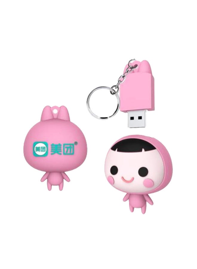 Doll Doll Cartoon U Disk Private Model Enterprise Anthropomorphic Logo U Disk Business Office Gift U Disk With Keychain-Color:Design According To Drawings-Capacity:64GB - Image 2