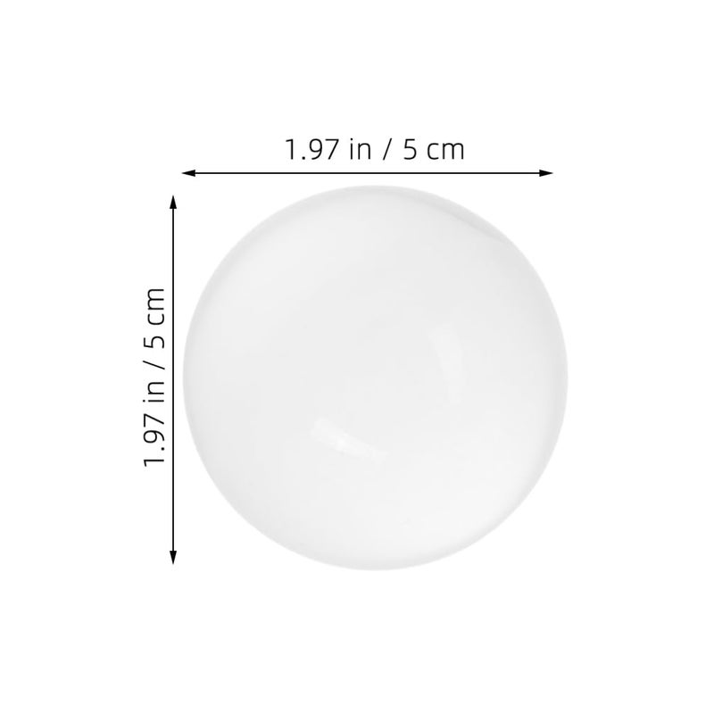 50mm Clear Crystal Glass Ball Set Of 2 For Meditation Divination Photography Decor Feng Shui - Image 3