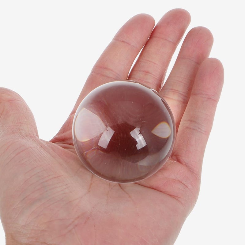 50mm Clear Crystal Glass Ball Set Of 2 For Meditation Divination Photography Decor Feng Shui - Image 4