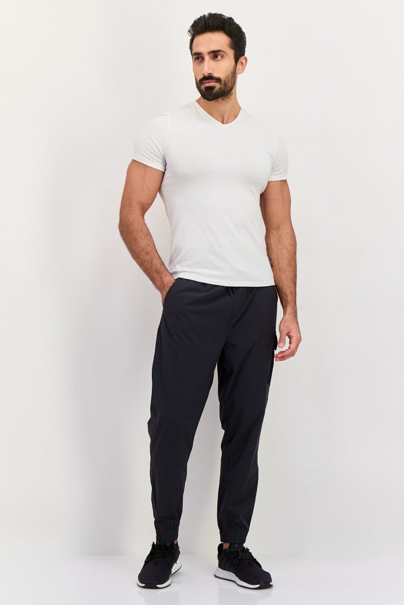 Hurley Men Straight Fit Training Jogger Pants, Dark Grey - Image 4